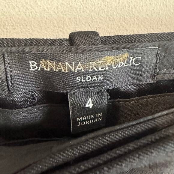 Banana Republic Mid Rise Straight Sloan Pant Black 4 754557 - Picture 4 of 13